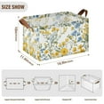 thumbnail image 7 of Yayeee Foldable Storage Basket for Shelves with Handles Waterproof Cloth Bins, Yellow Floral, 7 of 7