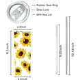 thumbnail image 2 of Sunflower Skinny Tumblers with Lids and Straws, Stainless Steel Vacuum Insulated Double Wall Travel Tumbler Cups 20 OZ for Men Women, 2 of 6