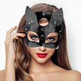 thumbnail image 1 of Cat Woman Mask Cat Mask, Masquerade Mask For Women New Year Mask Fox Mask, 1 of 5