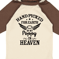 thumbnail image 4 of Inktastic Handpicked for Earth by My Poppy in Heaven with Angel Wings` Boys or Girls Long Sleeve Baby Bodysuit, 4 of 5