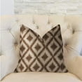thumbnail image 2 of Plutus Casa Nova Brown Luxury Throw Pillow - Double sided 20" x 20", 2 of 3