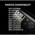 thumbnail image 2 of 2-Pack Compatible Replacement for Brother TN760 TN-760 TN-730 TN730 Toner Cartridge to use with DCP-L2550DW MFC-L2710DW L2750DW HL-L2350DW L2370DW L2390DW HL-L2395DW Printers, 2 of 2
