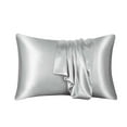 thumbnail image 2 of Isvgxsz Satin Pillowcase for Hair - Beige Satin Pillow Cases Standard Size, Similar to Silk Pillow Cases for Skin, Silky & Soft Pillow Covers, Gifts for Her or Him, 20x30 Inches, 2 of 9