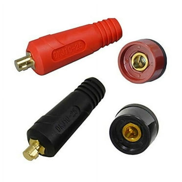 RIVERWELD TIG Welding Cable Panel Connector Socket Set DKJ10-25 DKZ10-25 Quick Fitting Dinse-Style 2set