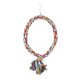 thumbnail image 4 of Round Circle Climbing Rings Colorful Cotton Rope Swing Pet Bird Perch Biting Standing Playing Toy, 4 of 4