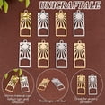 thumbnail image 4 of 12Pcs 2 Colors 201 Stainless Steel Pendants Rectangle with Sun Mixed Color 27.5x10.5x1.5mm Hole: 1.8mm 6pcs/color, 4 of 6