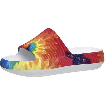 

CUSHIONAIRE Women s Feather recovery slide sandals with +Comfort