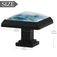 thumbnail image 3 of HemaKayy 3 Pack 1.45" Decorative Cabinet Knobs - Stylish ABS Glass Black Handles for Kitchen, Bedroom, & Home Furniture Decor - Durable & Elegant - Unique Marble Design, 3 of 7