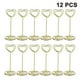 thumbnail image 1 of 12 Uds. Soporte alto para tarjetas, soporte para números de mesa, soporte para tarjetas de mesa, soportes para números de mesa con forma de corazón, Clips para notas y fotos, 1 of 8