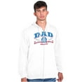 thumbnail image 4 of Fathers Day Commander in Chief Dad Zip Hoodie Sweatshirt Men Brisco Brands L, 4 of 6