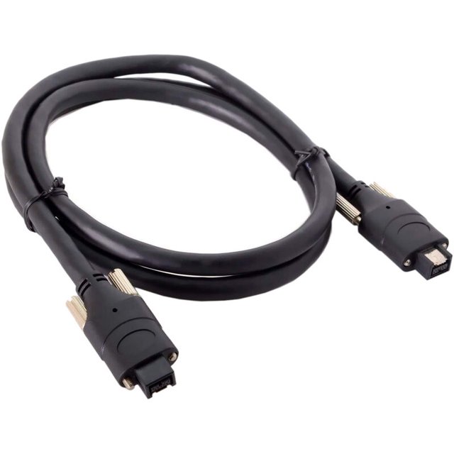 Firewire 800 Ieee 1394 Conector de 9 pines a 9 Cable de tornillo tipo soporte de clavija para cámara de 1,0 m