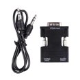 thumbnail image 2 of 1080P HDMI Female to VGA Male with Audio Output Cable Converter Adapter, 2 of 5