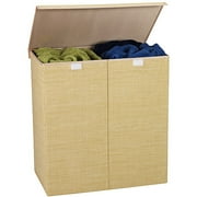 Household Essentials Resin-Wicker Double Hamper