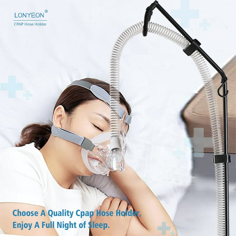 Support Tube CPAP - 2 Pièces Pour Masque Apnée Du Sommeil - Anti-Enchevêtrement