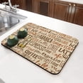 thumbnail image 2 of Christmas Coffee Mat Rubber Dish Drying Mat For Kitchen Counter Farmhouse Style Art Kitchen Mat Thanksgiving Coffee Bar Accessories Decorative Cookies Coffee Chocolate Dish Drying Pad 23.5"X 15.5", 2 of 6