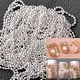 thumbnail image 4 of UDIYO 5m Beads Line Chain for Acrylic Nail Art 3D False Tips DIY Decoration Manicure, 4 of 7