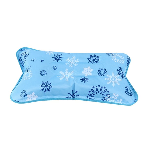Cool Pillow Adult Ice Pillow Cooling Cushion Water Pillow For Home Travel (48x30cm Snowflake)