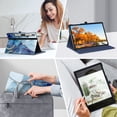 thumbnail image 5 of Fintie Case for Samsung Galaxy Tab S10 Plus 2024/S9 Plus 2023/S8 Plus 2022/S7 FE 2021/S7 Plus 2020 12.4 Inch, Multi-Angle Viewing Protective Cover with Pocket, Auto Sleep/Wake, Ocean Marble, 5 of 10