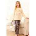 thumbnail image 3 of Aideaone Girls Fleece Pajamas Set Kids Soft Flannel Winter Pjs 2 Piece Size 7-14, 3 of 9