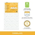 thumbnail image 2 of Simmons Kids Quiet Nights Dual Sided Baby Crib Mattress & Toddler Mattress - Sustainably Sourced Core - Waterproof - Hypoallergenic - GREENGUARD Gold Certified (Natural) - Made in USA, 2 of 9
