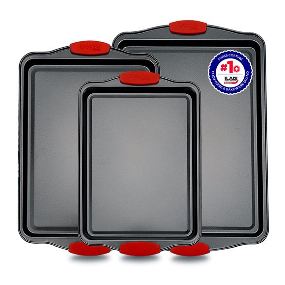 Juego de bandejas para hornear Bakken-Swiss de 3 piezas anti