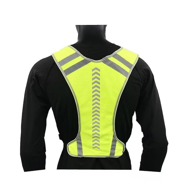 Chaleco Reflectante para Correr ShuxiuWang Chaleco Reflectante de Ciclismo de Alta Visibilidad Ajustable con Hebillas y Reflectores Chaleco de Seguridad Fluorescente Ligero para Mujer