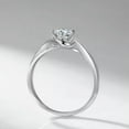 thumbnail image 4 of 1ct Simple Twisted Band Women's 925 Silver CZ Solitaire Engagement Ring Size 4-9, 4 of 5