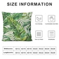thumbnail image 6 of Acheng Green Tropical Palm Fern Leaves Pillow Cover Tropical Palm Leaves Jungle Foliage Farmhouse Decorative Pillow Cases Cushion Cover for Sofa Couch Decoration,2 Pcs White, 6 of 6