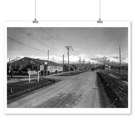 Fort Richardson, Alaska Town View Photograph (9x12 Art Print, Wall Decor Travel