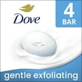thumbnail image 3 of Dove Beauty Bar Women's Bath Soap Gentle Exfoliating, 3.75 oz 4 Bars, 3 of 11
