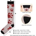 thumbnail image 3 of FREEAMG Cute Dog Paw Compression Socks for Men & Women Knee High Stockings for Running, Sport, Hiking & Travel, 3 of 7