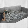 thumbnail image 6 of Sushi Soft Flannel Fleece Throw Blanket, Exotic Gourmet Food Theme with Various Type of Sushi Rolls in Engraving Style, Cozy Plush for Indoor and Outdoor Use, 50" x 70", Black and White, by Ambesonne, 6 of 6