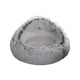 thumbnail image 2 of Cama cálida para perros, camas redondas y cálidas para gatos con cubierta con capucha, suave nido para gatos semicerrado para otoño e invierno, L, 2 of 8