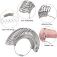 thumbnail image 3 of Ring Sizer Measurement Tool Set, Including 1-15 US Metal Finger Sizer Gauges 31Pcs with Half Size, Ring Mandrel Stick, for Jewelry Sizing Measuring Making Supplies, 3 of 5