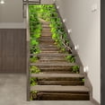thumbnail image 2 of 100x18cmx13pcs（A）-Stair Riser Sticker Waterproof Tile Decals Self-Adheisve Pattern Faux Weathered Rustic Wood, 2 of 5