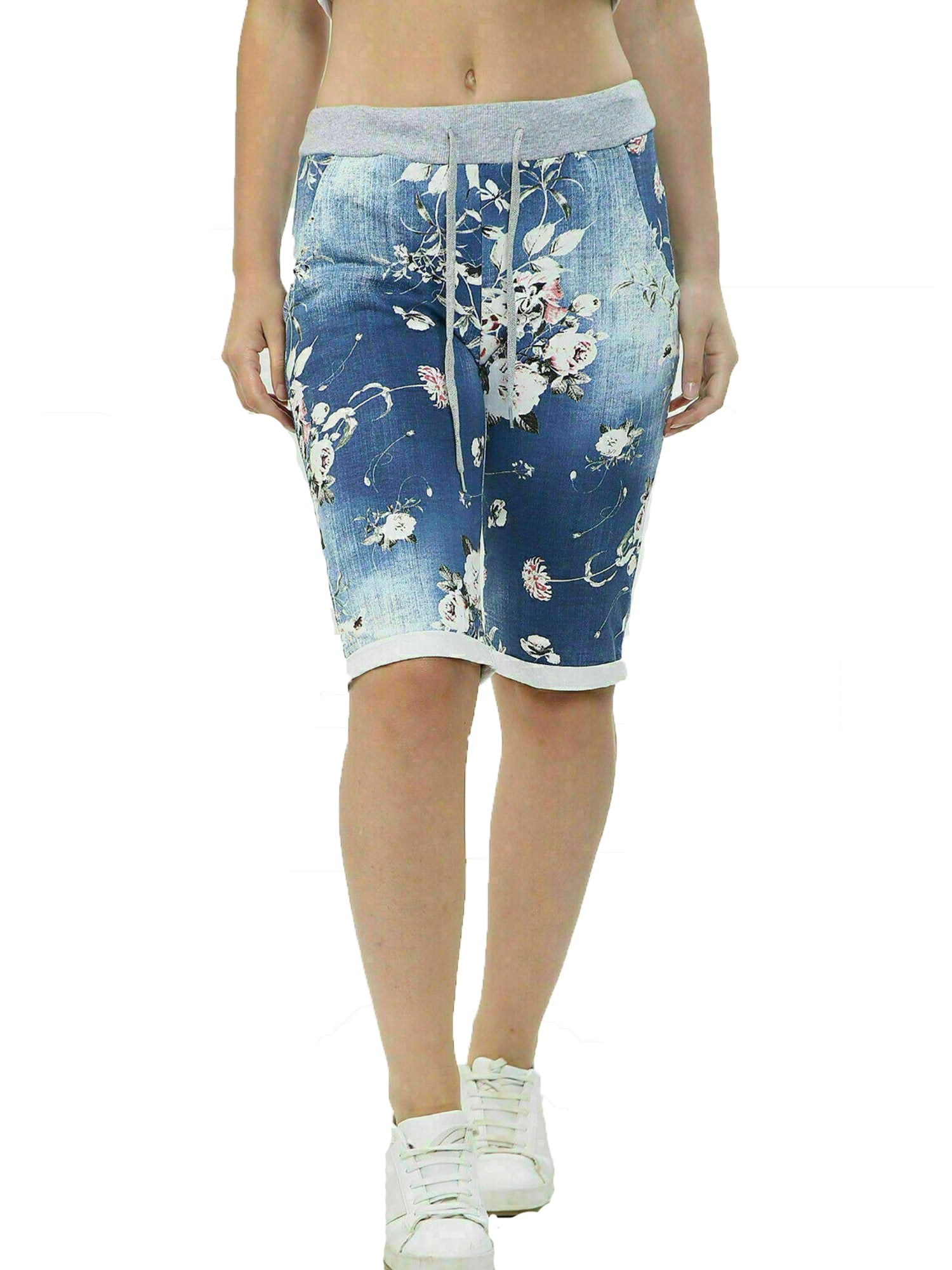 UKAP - Summer Casual Floral Capri Pants 