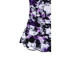 thumbnail image 5 of Mycoco Women's Swim Top Padded Ruffle Hem Shirred Swimwear Tankini Swimsuit Top, 5 of 7
