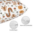 thumbnail image 3 of Pofeuu cute Rainbow Animal Print Polyester Microfiber Plush Pillowcases, Super Soft and Cozy Pillow Case Covers with Envelop Closure（Pillow core not included）-20"x30", 3 of 6