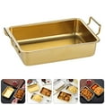 thumbnail image 1 of OULII Plateau Alimentaire en Acier Inoxydable avec Double Oreilles pour Camping, 1 of 8