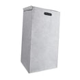 thumbnail image 4 of Cesta de lavandería con asa, plegable, para ropa sucia, ideal para acampar y dormitorio. gris claro, 4 of 9