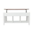 thumbnail image 4 of Wulawindy White Coffee Table, Lifting Coffee Table With Storage Cabinet, 41.1 X 19.5 X 19.3-24.6 Inches, 4 of 8