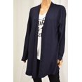 thumbnail image 2 of Charter Club Women Blue Open Front Ribbed Duster Cardigan X-Large XL, 2 of 3