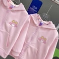 thumbnail image 3 of Anime Cinnamoroll Melody Girl's Sports Suit Sanrioes Spring Autumn Zipper Coat Pants Thin Style Fashion Kawaii Children Clothing, 3 of 5