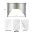 thumbnail image 6 of Gray Green Kitchen Curtains Swag Valance for Windows/Bathroom/Cafe, Modern Gradient Geometric Rod Pocket Drape Panel Swag Curtain Valance for Bedroom/Living Room 55''x36'', 6 of 6
