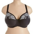 thumbnail image 3 of Women's Elila 2401 Embroidered Microfiber Underwire Bra (Black/Silver 40K), 3 of 4