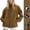 B Brown, variant on HAPIMO Women's and Men's Lightweight Waterproof Jacket Couple Outdoor Travel Hiking Rain Jacket Casual Long Sleeve Loose Jacket Solid Zip Up Jacket Black XXL