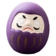 thumbnail image 2 of Figura de Daruma japonesa de cerámica, adorno de mesa, regalo para estantería de dormitorio. Púrpura, 2 of 8