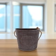thumbnail image 6 of WEAVILUX Rustic Iron Grey Hanging Planter Set of 1, Retro Decor for Indoor and Outdoor Use, 6 of 6