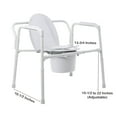 thumbnail image 3 of McKesson Bariatric Commode Chair, Folding Toilet with 12 qt Bucket, 650 lbs, 1 Ct, 3 of 3