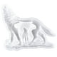 thumbnail image 1 of Molde de fundición de lobo 3D, molde de silicona de lobo, molde de resina epoxi, adorno de lobo, molde DIY, molde Flexible, 1 of 5